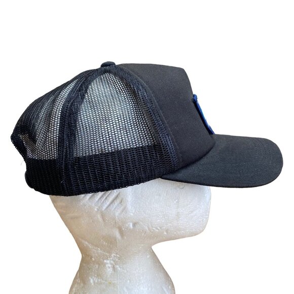 Helly Hansen Trucker Hat Cap One Size Mesh Back Patch Logo Black - Picture 4 of 6